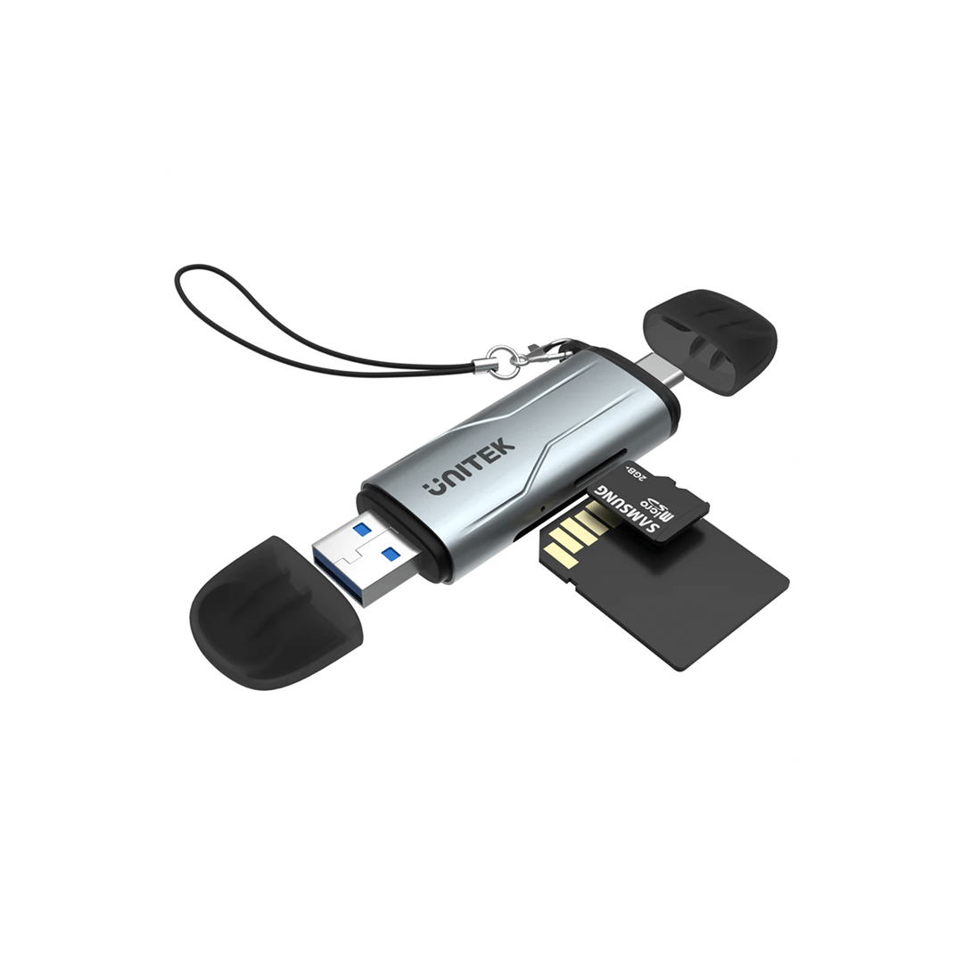 Unitek USB 3.0 & Type C 2-in-1 SD 3.0 Card Reader in Qatar Unitek USB 3.0 & Type C 2-in-1 SD 3.0 Card Reader in Qatar